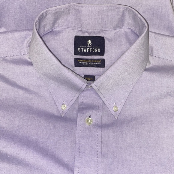 Stafford Performance Pinpoint dress shirt - Picture 6 of 7